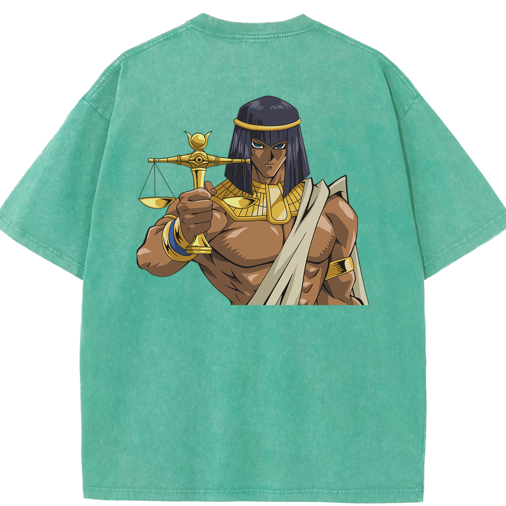 （画像用） 遊☆戯☆王 Yu-Gi-Oh! 綿100% ヴィンテージ風 半袖Tシャツ（背面プリント）